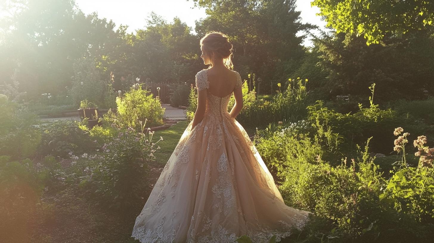 ball gown modest in style