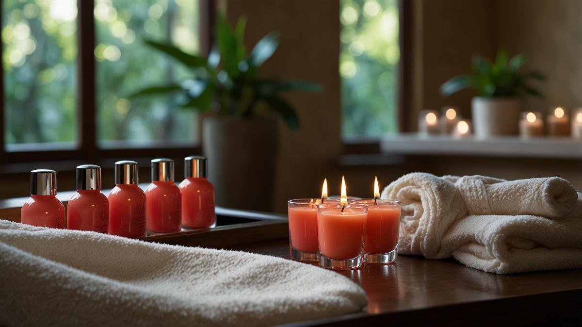 Tranquil nail care spa with elegant design, skilled technician, and vibrant polish application.
