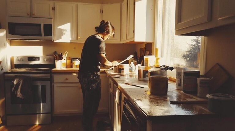 Get a smooth finish when painting kitchen cabinets