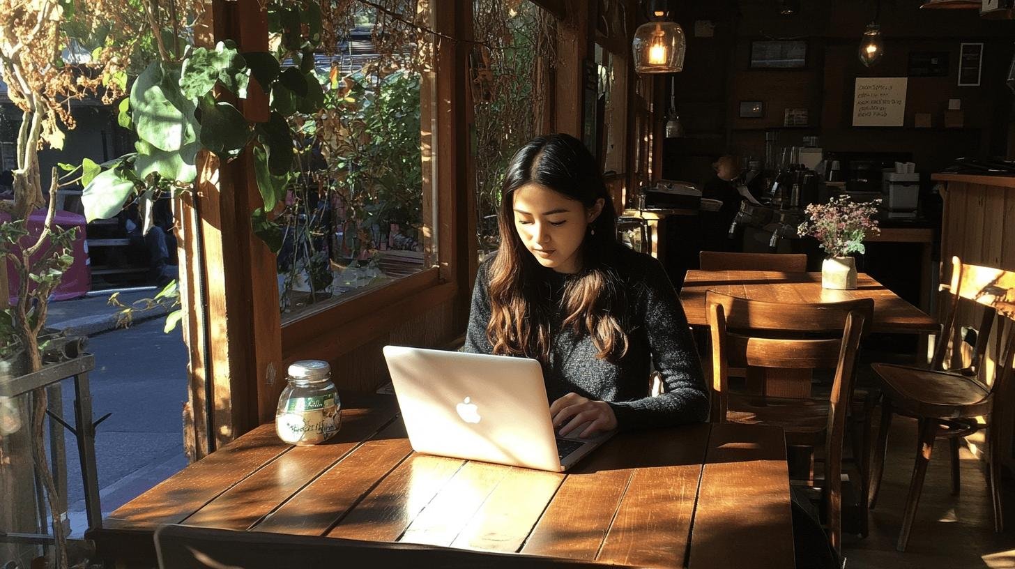 Girl working on a laptop - Customer Reviews for Local Businesses.jpg