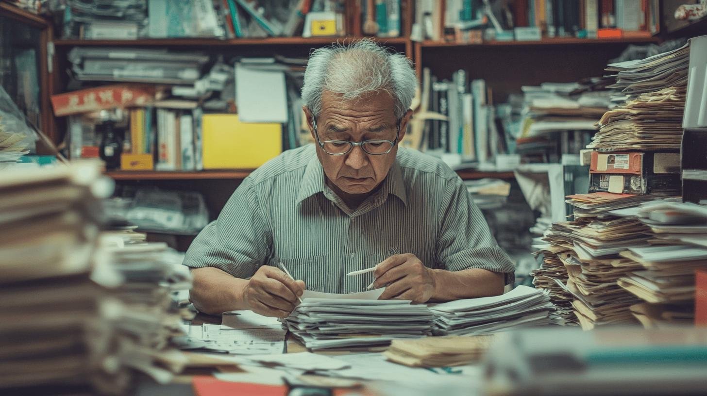 man tackling piles of paperwork - Impact of Small Businesses on the Economy