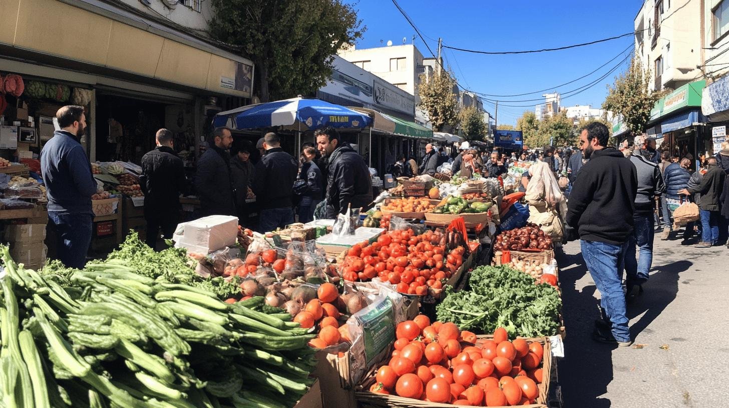 People shopping in an open market, illustrating free-market dynamics relevant to 'Laissez-Faire Economics vs. Neoliberalism'.