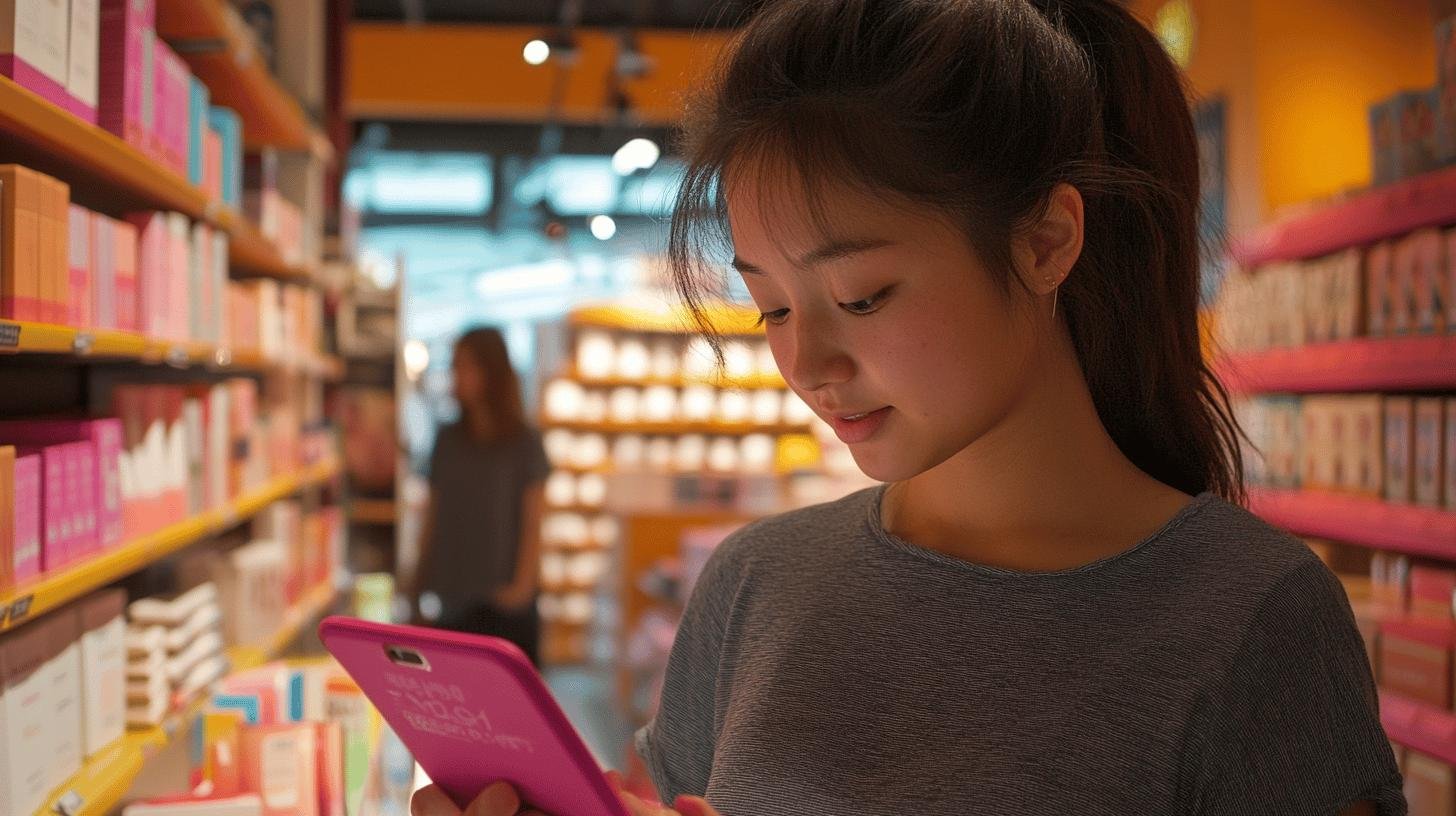 Customer browsing products in a retail store, highlighting the role of customer experience in competition in retail business.