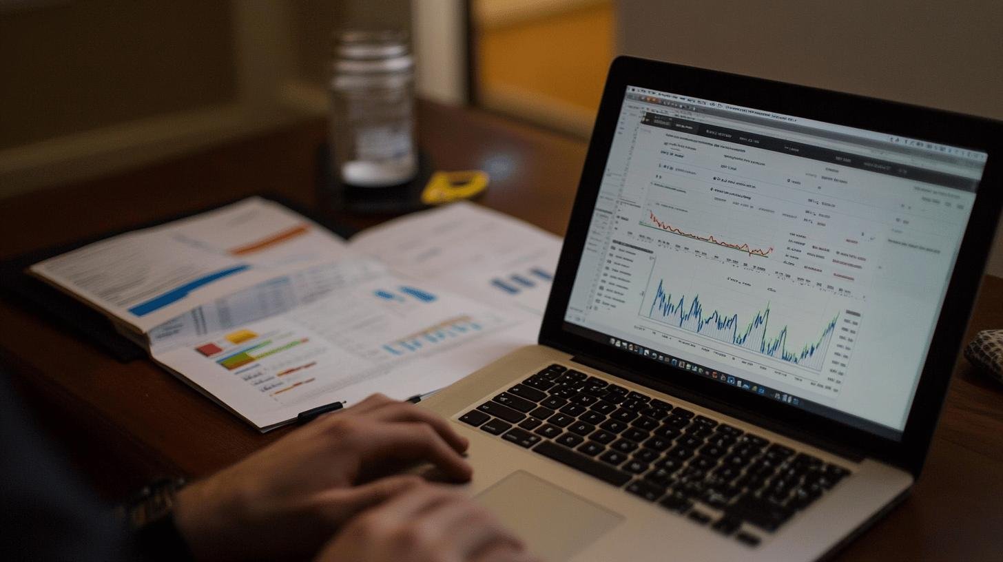 Person analyzing financial data on a laptop - Best Way to Evaluate Opportunity.