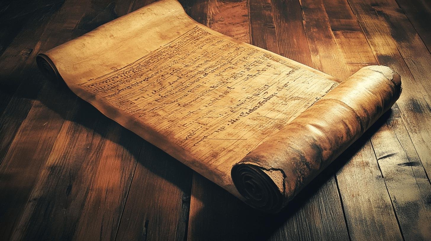 Ancient scroll symbolizing historical foundations in the Freedom of Speech vs Expression debate.