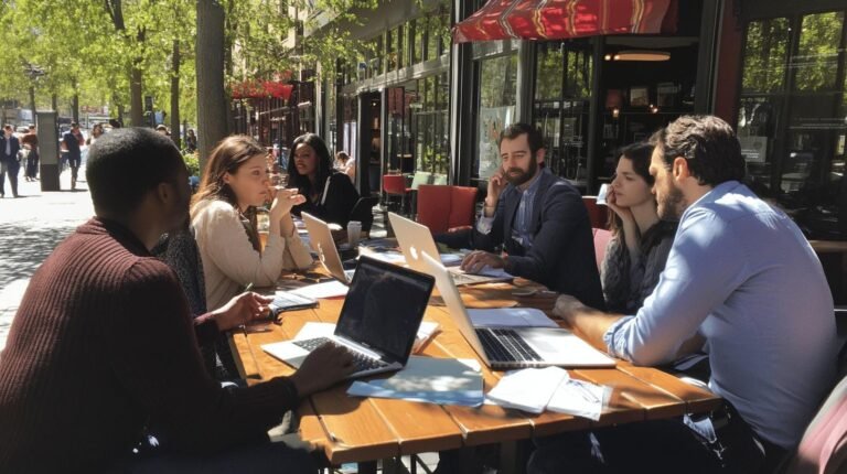 meeting among workers - how is Google socially responsible