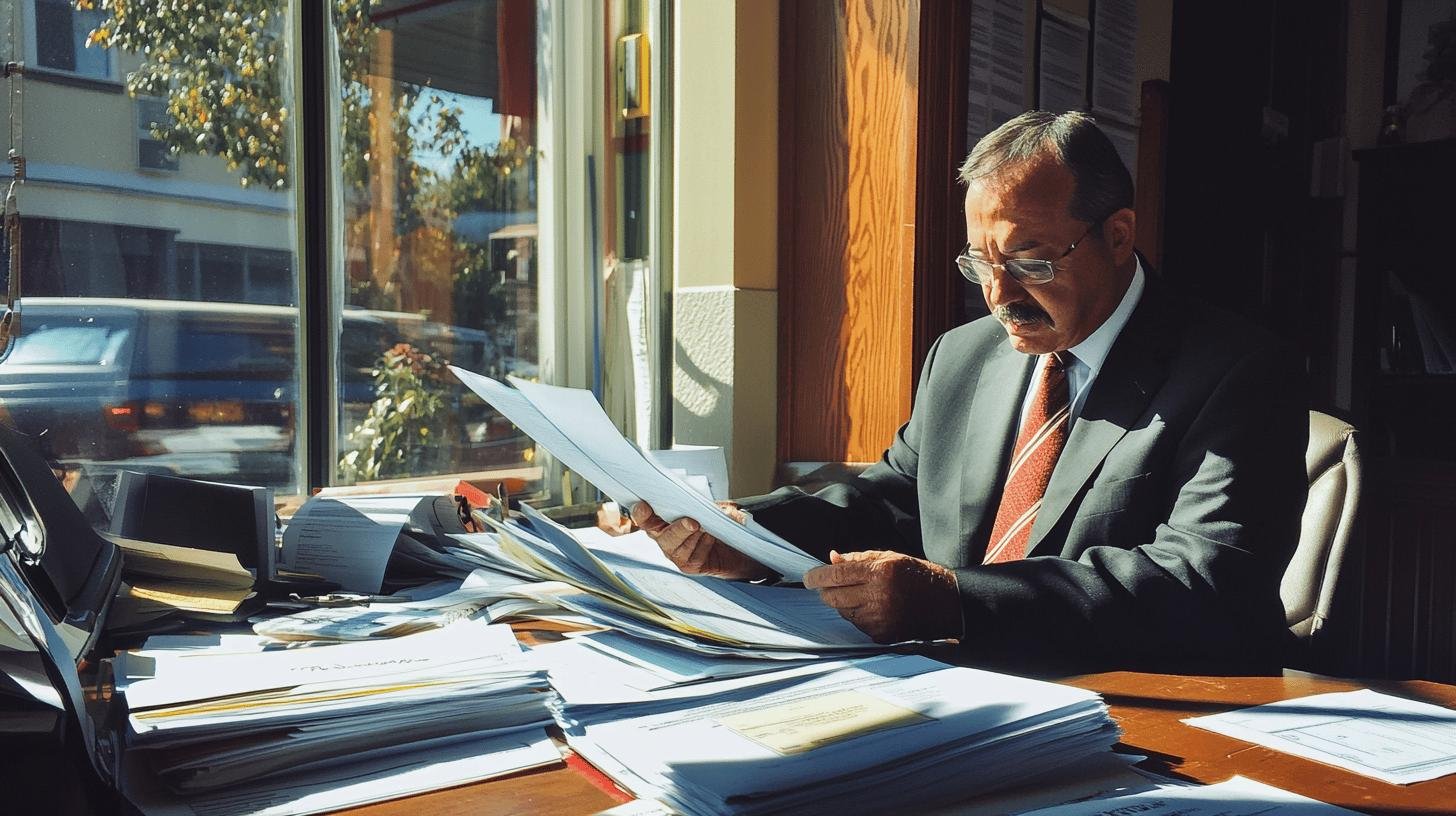 man reading paperwork - How to Do a Pop-Up Shop Outside 