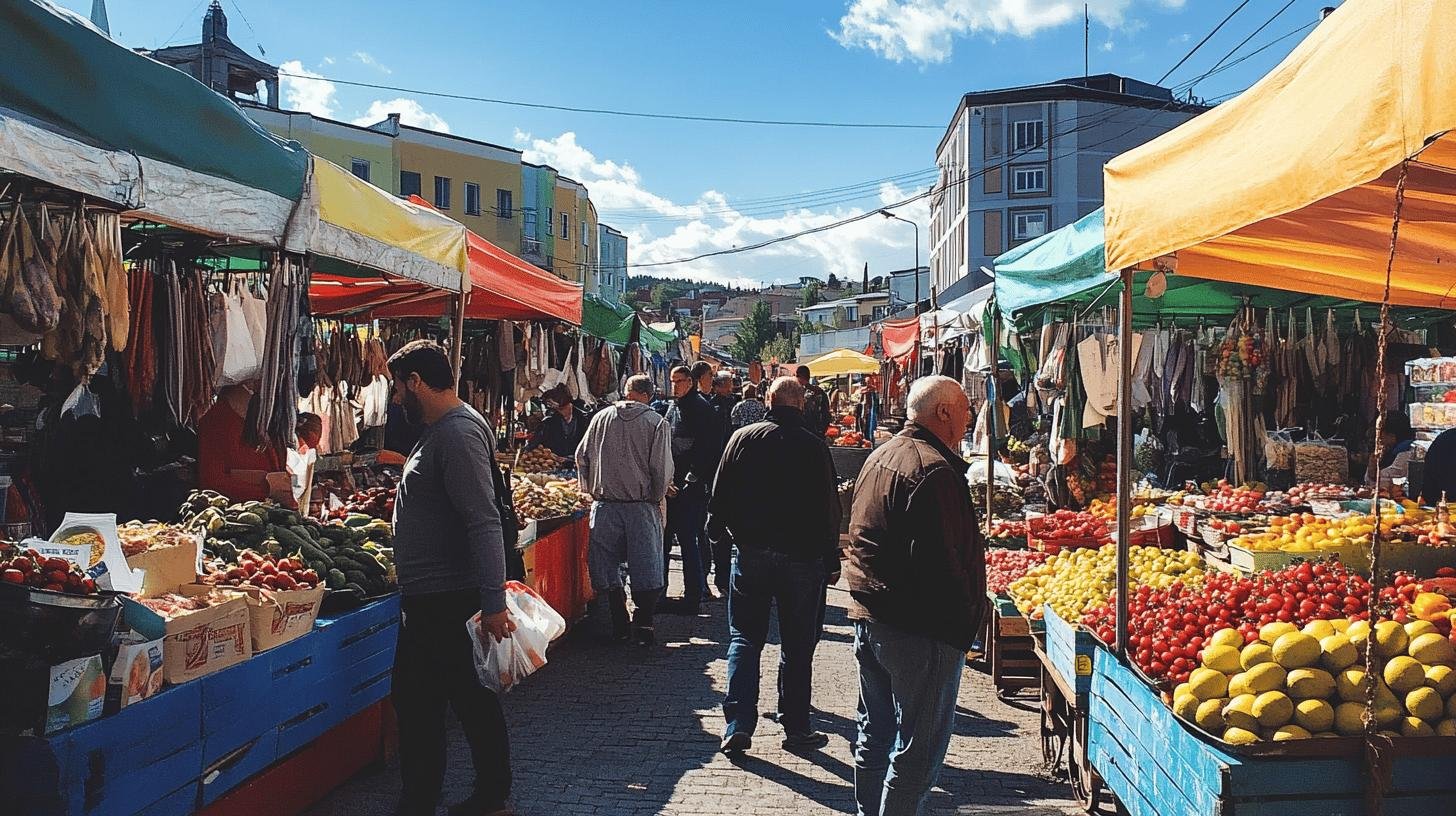 people shopping at a local market - Impact of Small Businesses on the Economy