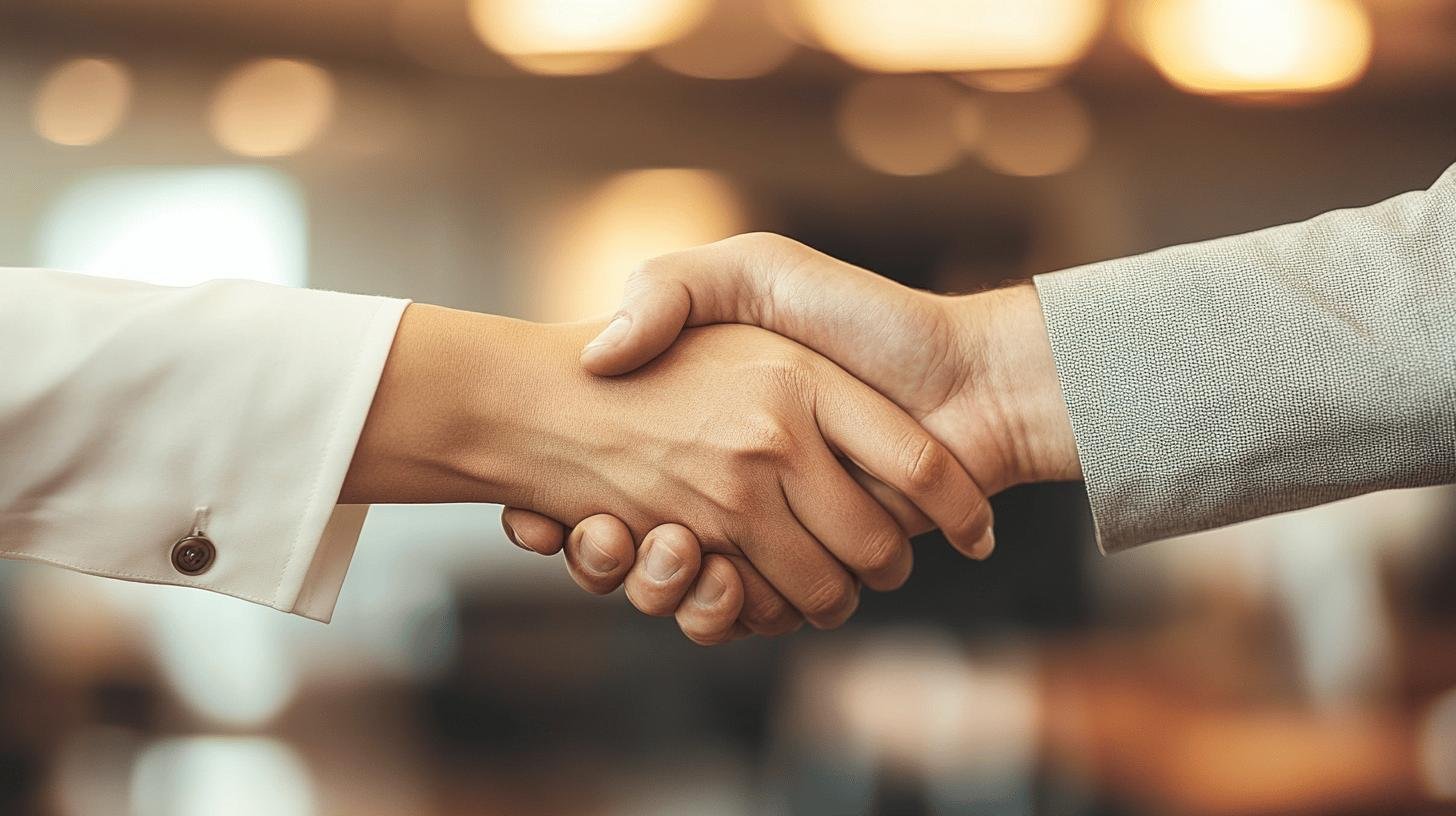 two people in a handshake - how to create a new revenue stream