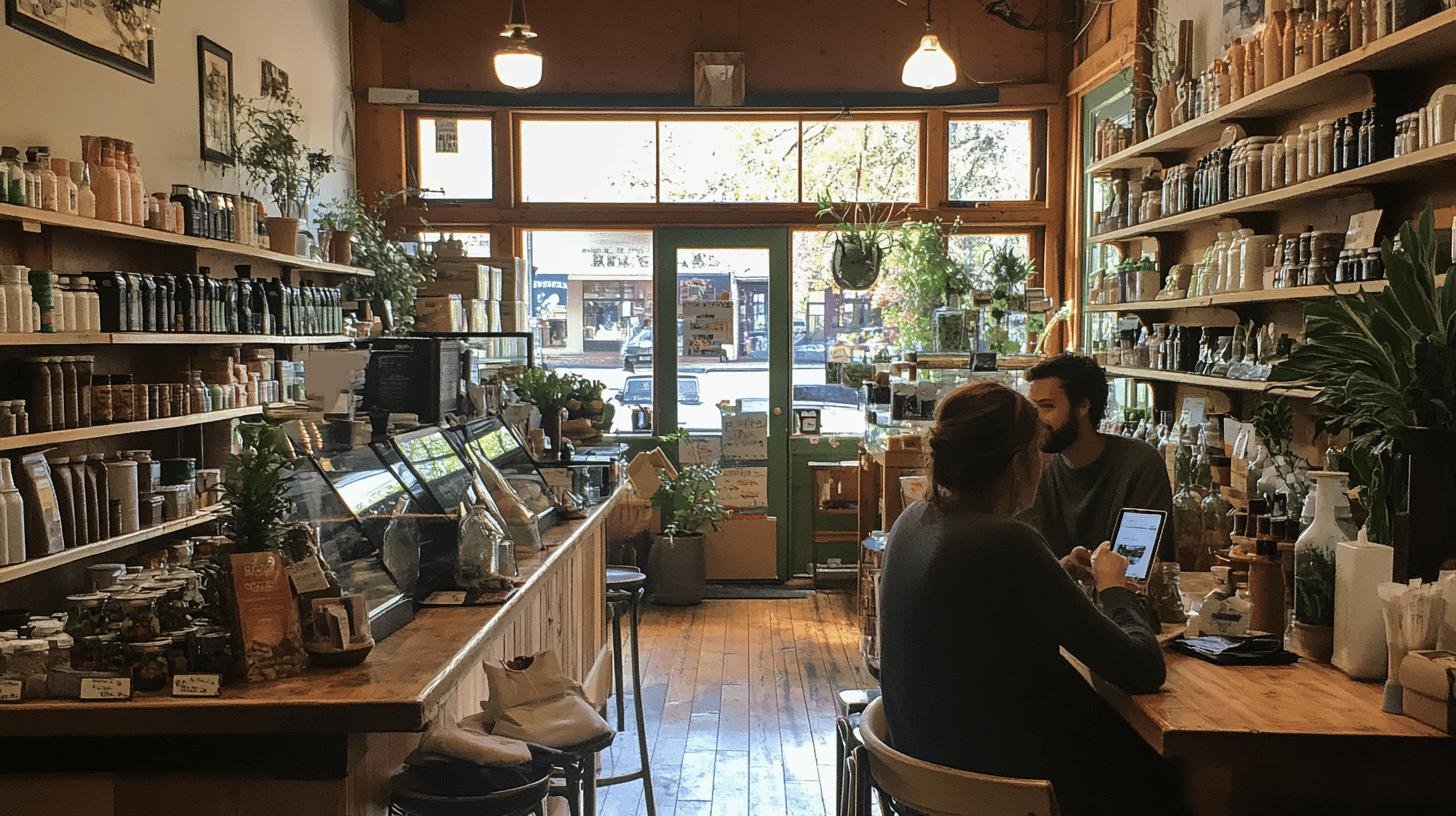 quaint store with plants and books - what are mom and pop stores