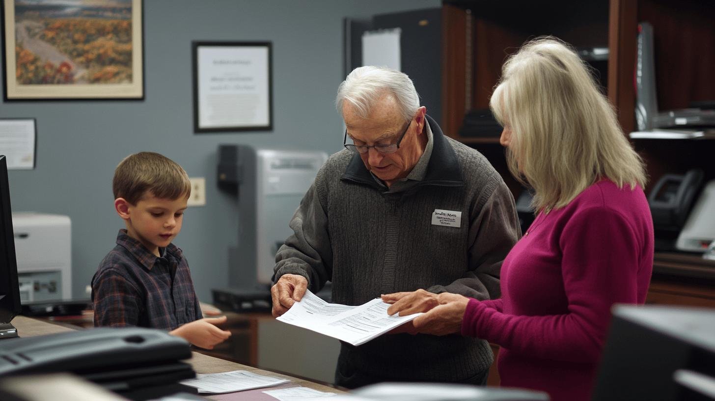 Family members reviewing paperwork, highlighting pitfalls of family business.