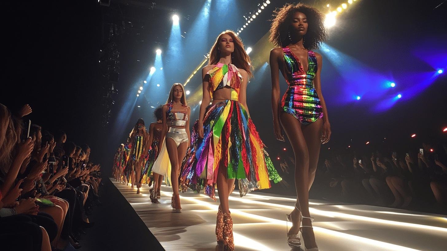 models at fashion show - victoria's secret show slammed