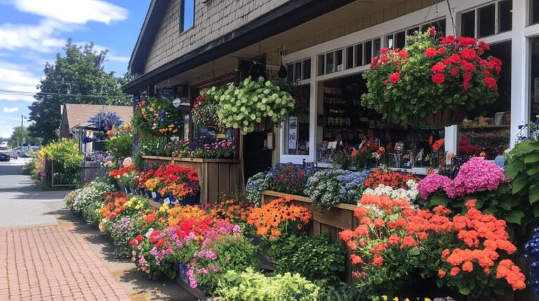 store with flowers in front - what are mom and pop stores