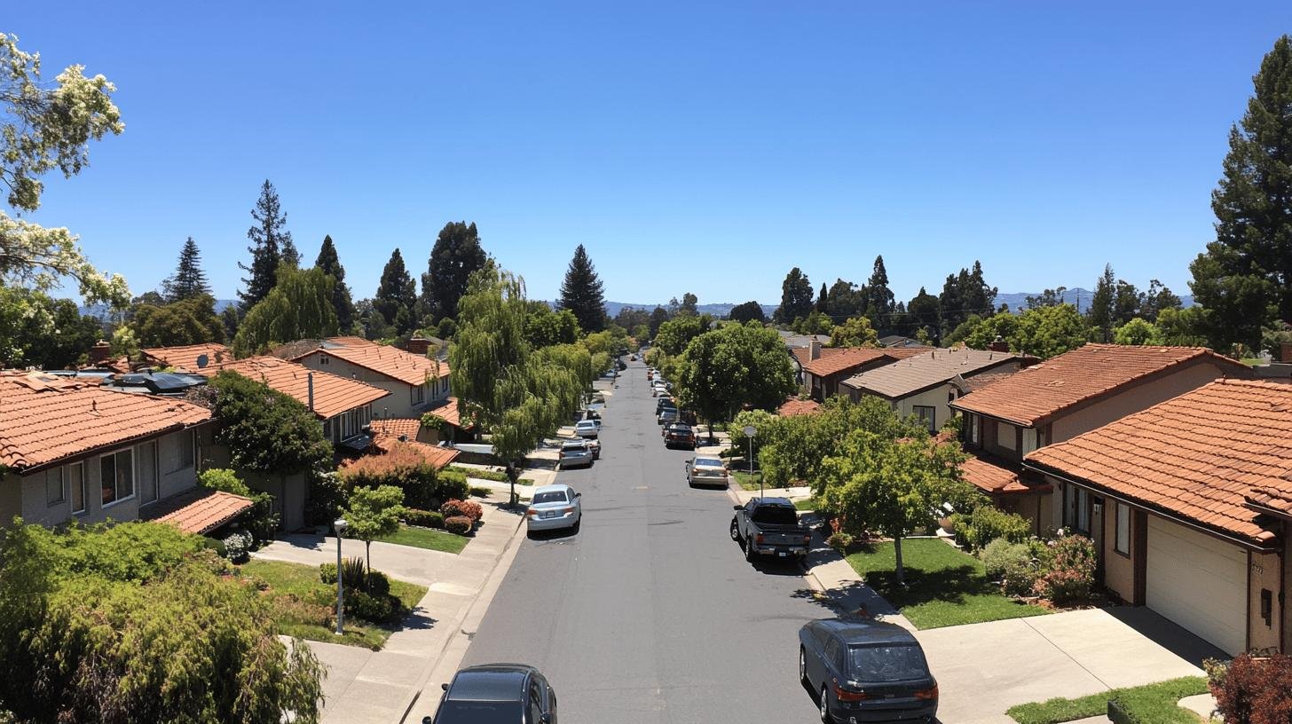 Residential neighborhood view illustrating Market Value vs Market Price concepts.