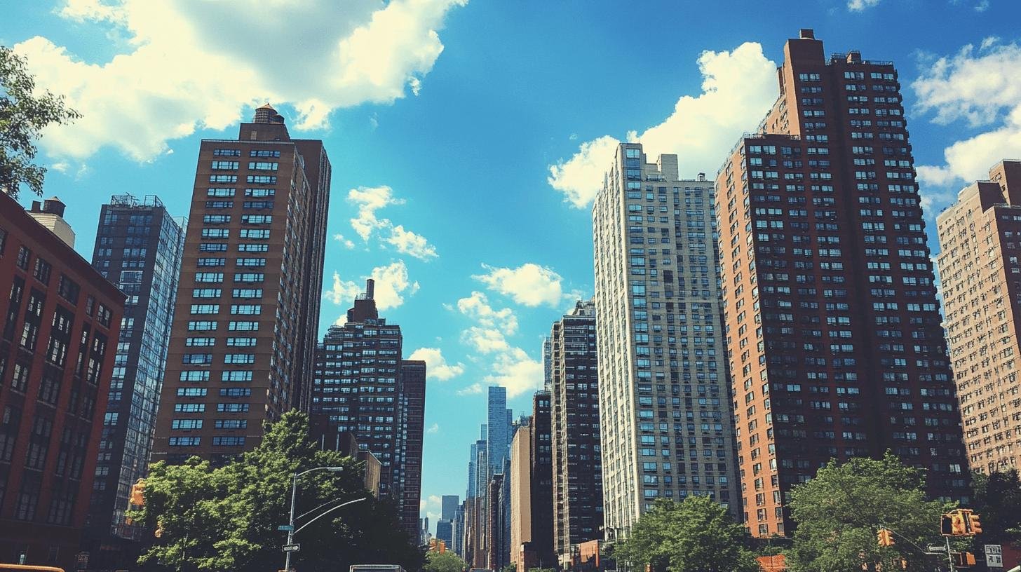 Skyline of high-rise buildings symbolizing economic liberty in capitalism.