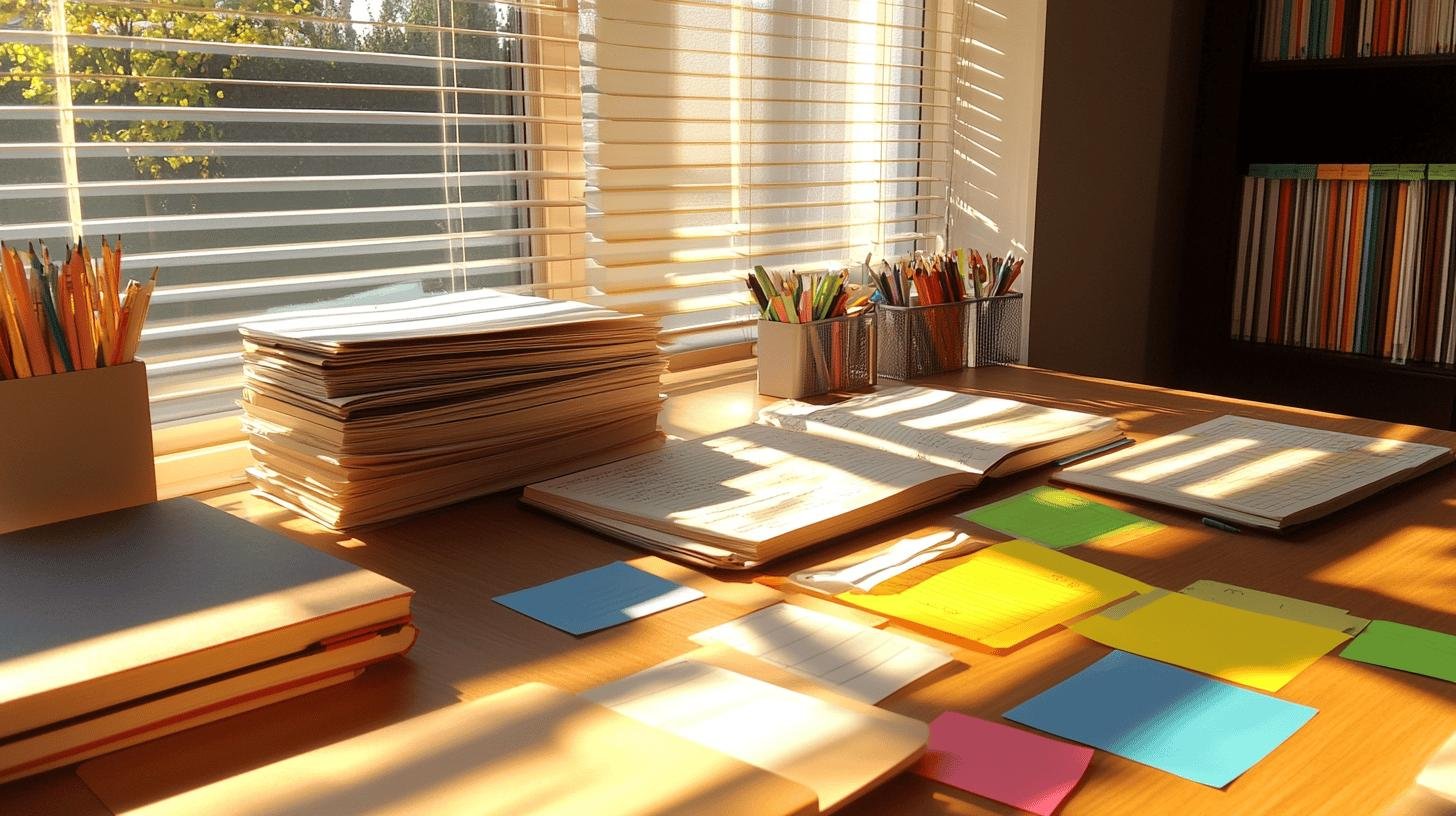 Desk with documents and notes related to American Economic Liberties Project funding.