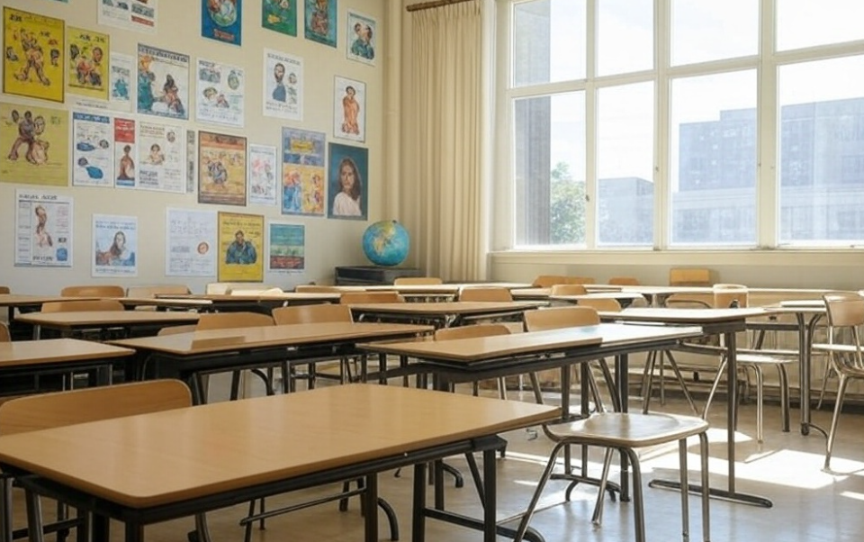 empty classroom - new york schools dei