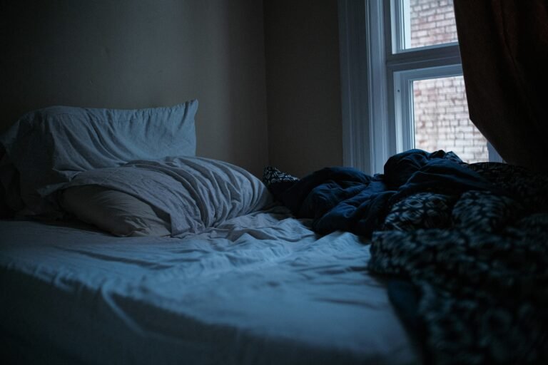Unmade bed