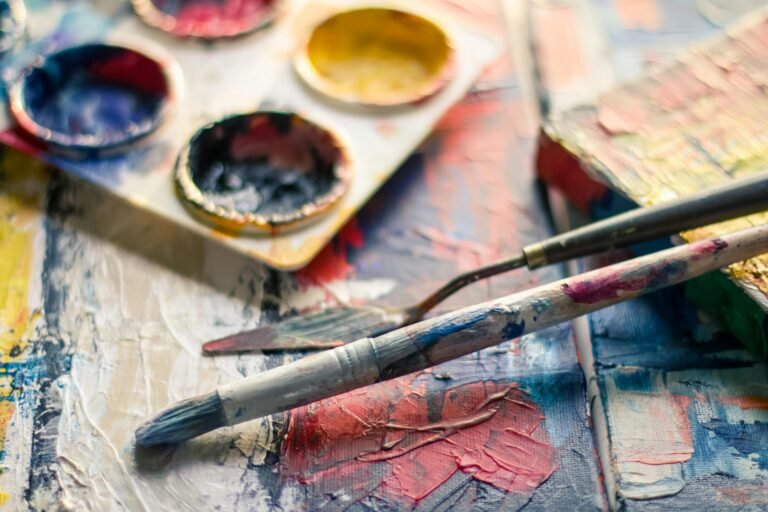 Paint with brush