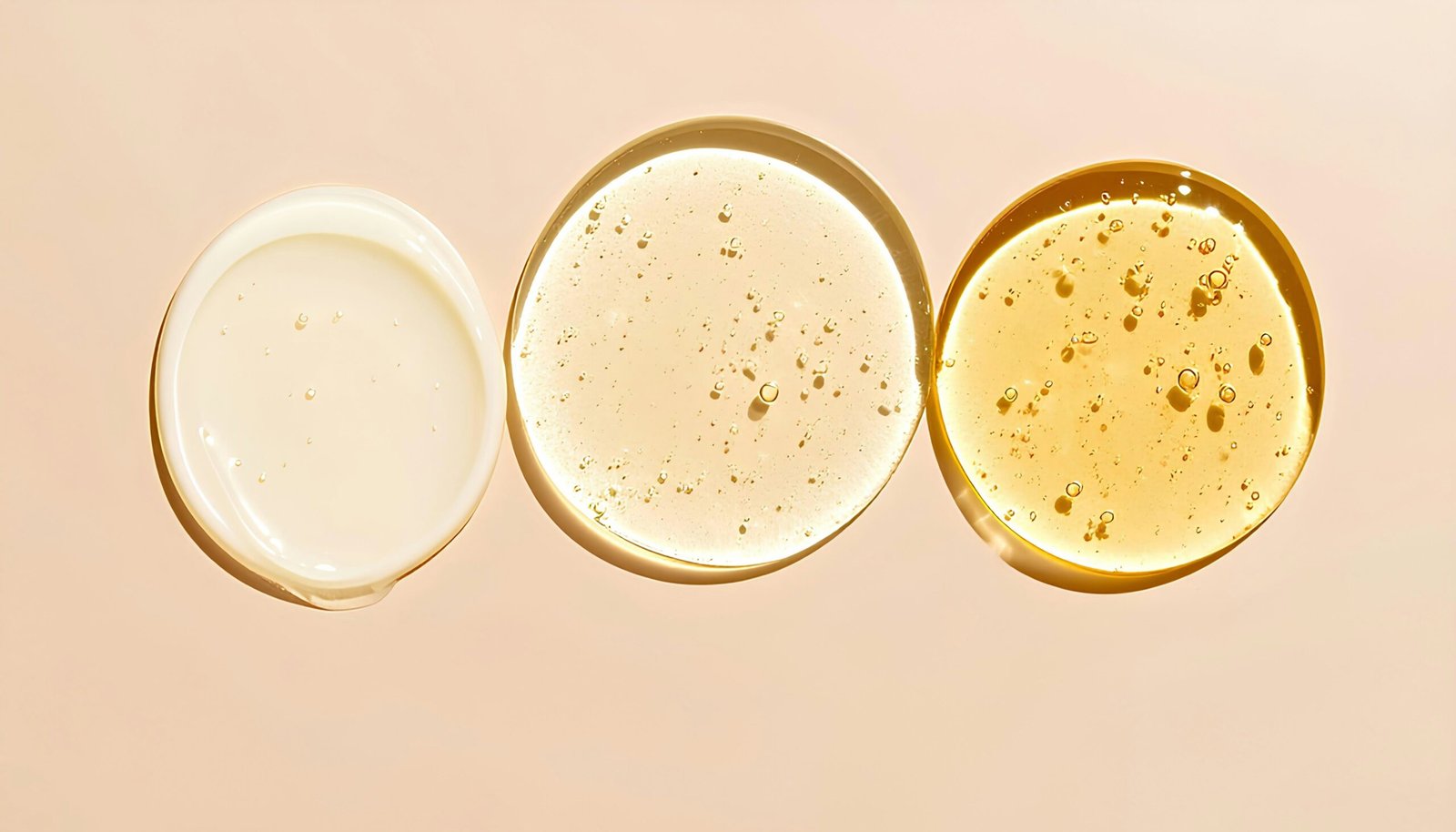 Liquid on a background of different consistencies