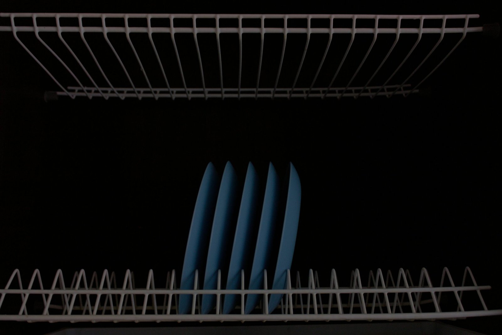 Dishes in a dishwasher